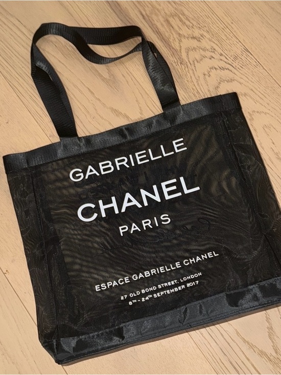 CHANEL Handbags - GWP-Chanel Gabrielle Black Mesh Tote Bag 2017 Vintage